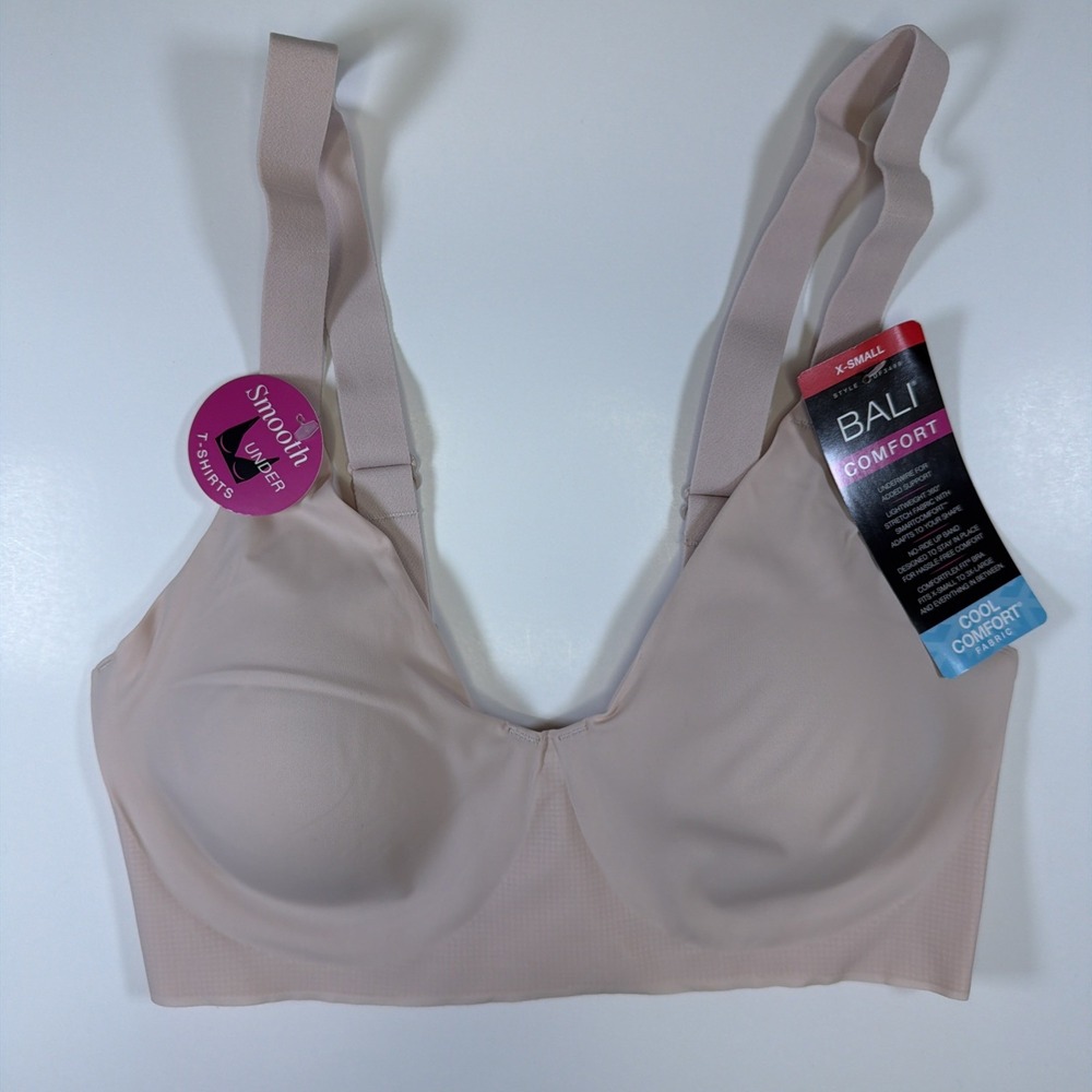 Bali Womens Comfort Revolution EasyLite Underwire Bra XS Pink NWT DF3498